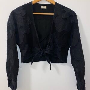 Babaton Tie Front Blouse